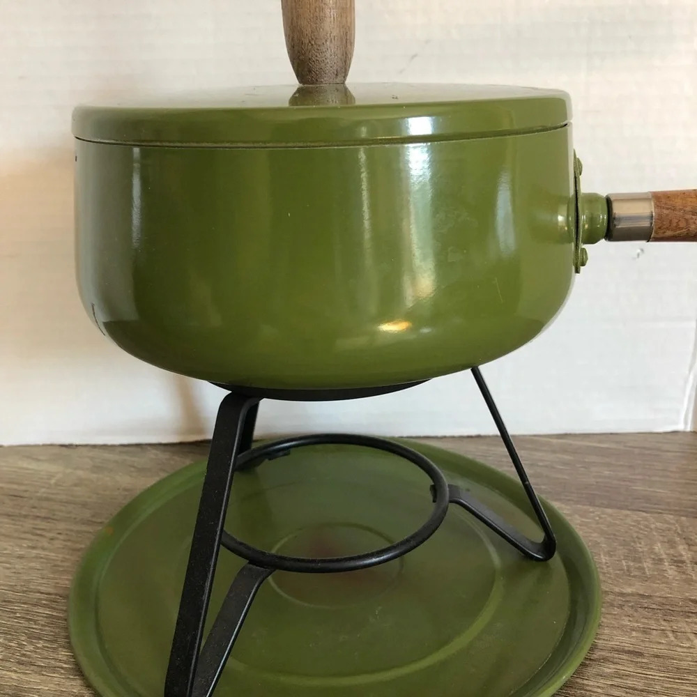 Vtg MCM Fondue Pot